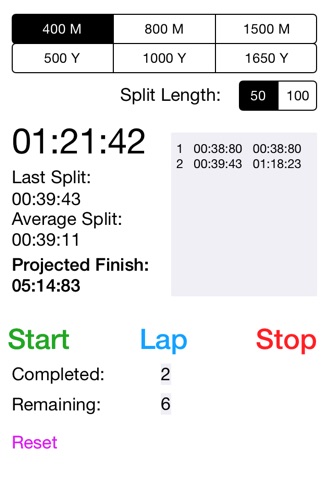 Pacing Stopwatch screenshot 2