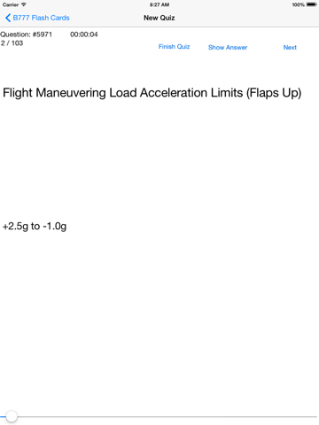 Screenshot #5 pour Systems & Limitations Flash Cards for Boeing 777