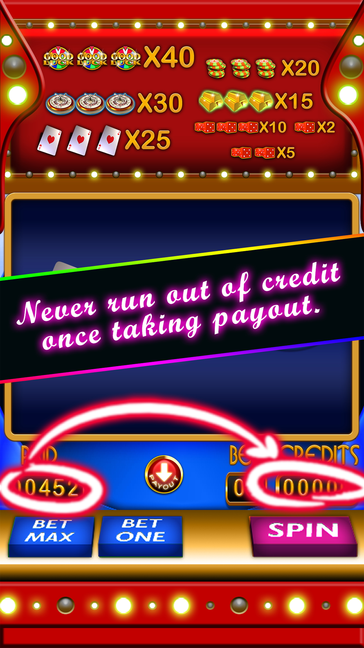 Vegas Slots - Spin to Win Good Luck Wheel Prize Classic Las Vegas Casino Slot Machine