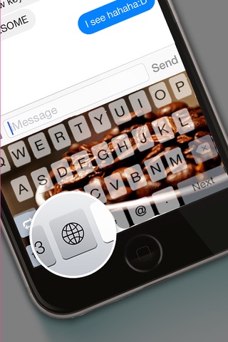 Custom Keyboard Coffee Color : & Wallpaper Themes in Love a Cup Cafe Break Collection screenshot 2