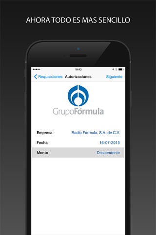Grupo Formula for Requisitions screenshot 3