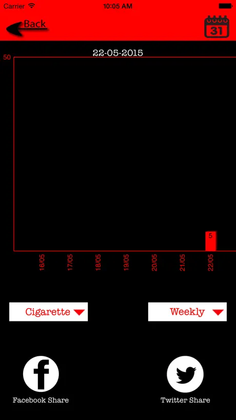 Cigarette Tracker App