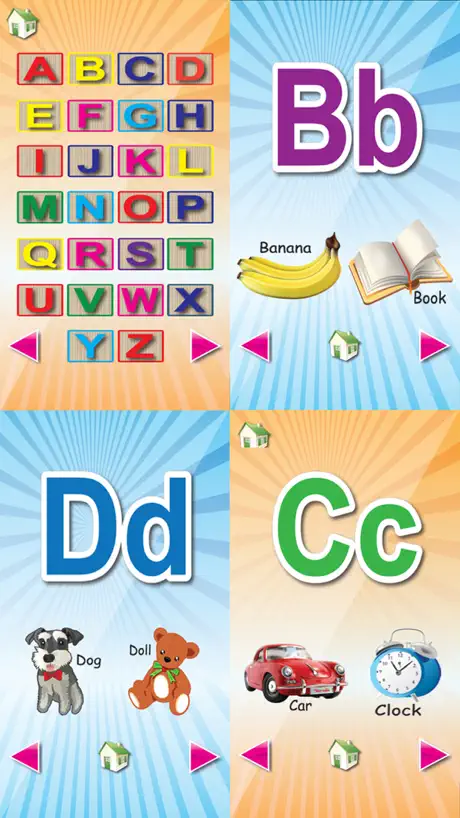 Baby School, Learn English Flash Card, Sound & Voice Card, Piano