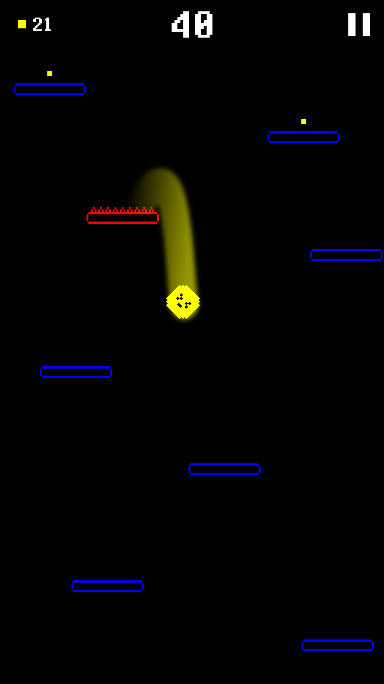 Bounce Dac Saga hops among planks of pixels in dark space screenshot 5