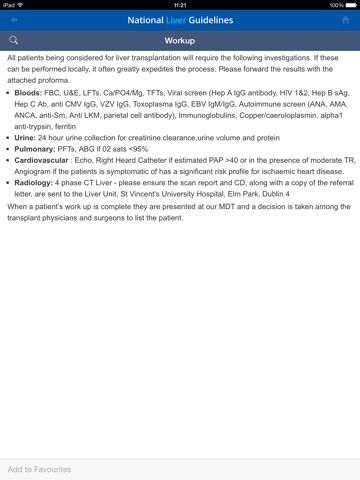SVUH National Liver Guidelines iPad screenshot