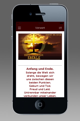 Bestattungshilfe Eberle screenshot 2