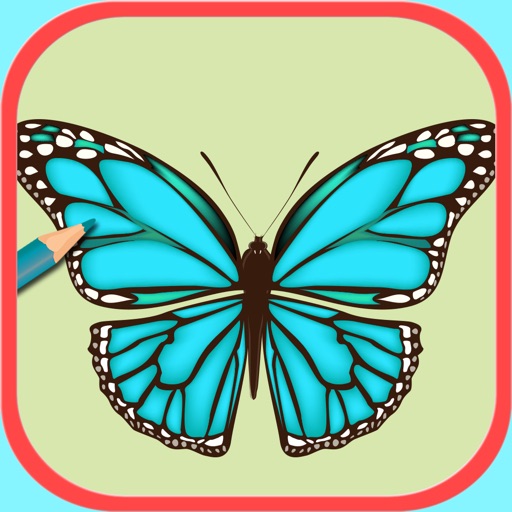 Color Butterfly-Adult Coloring Book Art Therapy Bringing Relax Curative Mind and Calmness