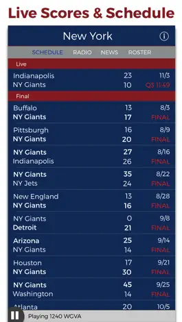 Game screenshot New York Football Radio & Live Scores hack