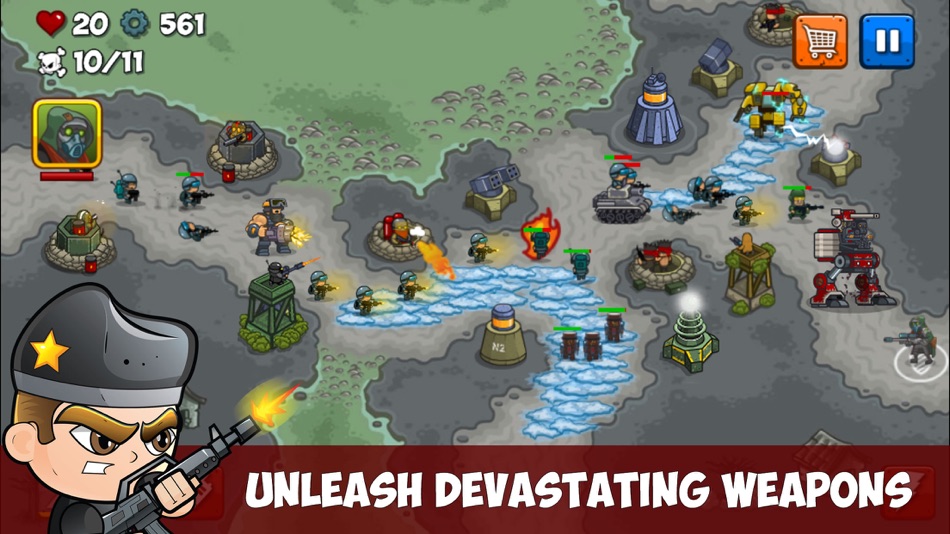 #2. Combat TD (iOS) By: iDevMobile Tec.