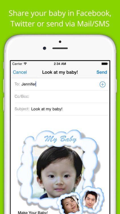 BabyMaker: Funny Baby Face out of Parents' Pictures - Make a Photo Collage!