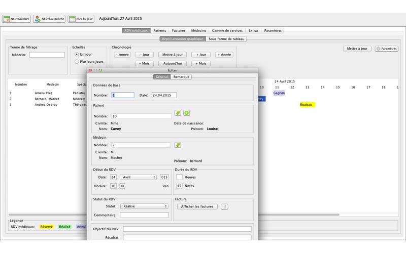 Screenshot #1 pour Gestion des patients