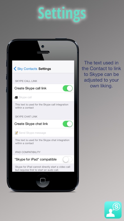 Sky Contacts - Start Skype calls and send Skype messages from your contacts screenshot-4
