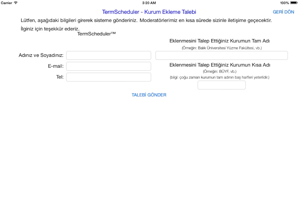 Screenshot 3 of TermScheduler-iPad