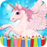 Little Unicorn Colorbook Drawing to Paint Coloring Game for Kids App Cancel