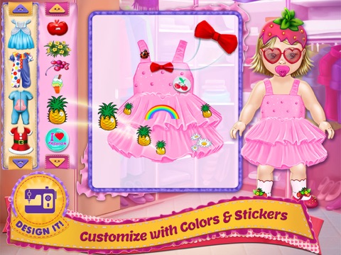 Screenshot #6 pour Design It! - Baby Fashion Designer: Dress Up , Make Up and Outfit Maker & Tailor