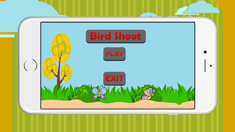 Birds flying shooting with weapons