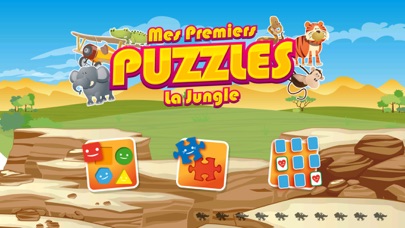 Screenshot #1 pour Mes premiers Puzzles : Les animaux de la jungle et de la savane [Gratuit]