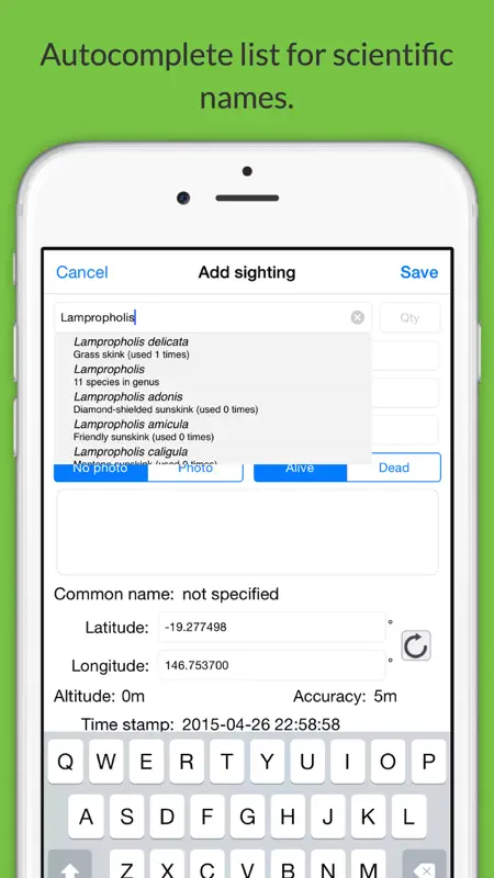 Sightings screenshot 2 of 4