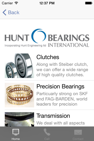 Hunt Bearings App screenshot 2
