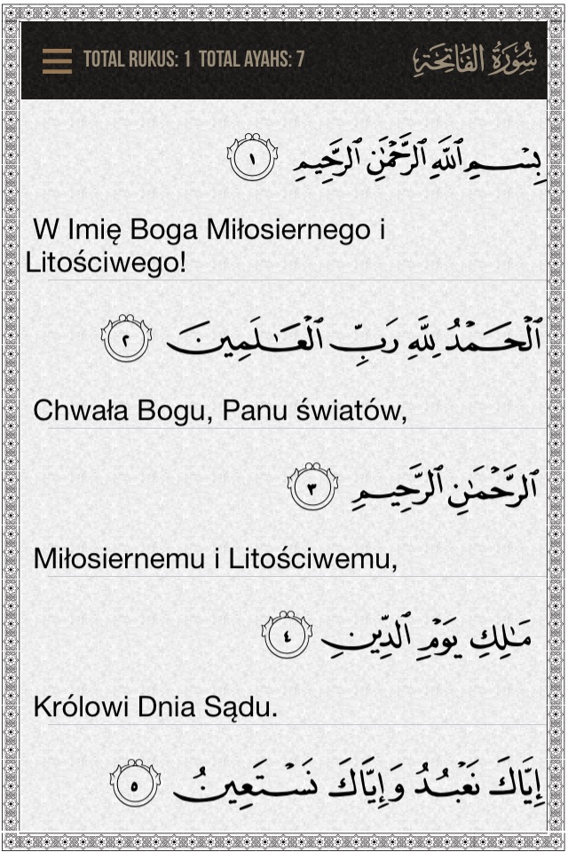 Quran Polish screenshot 2