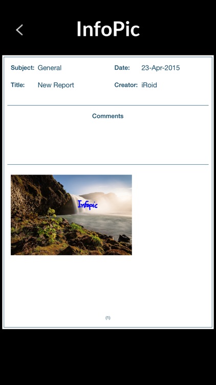 InfoPic - Generate and email PDF documents of photos with comments. screenshot-4