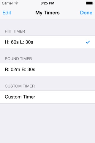 QFit Interval Timer screenshot 3