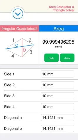 Game screenshot Area Calculator & Triangle Solver - Quadrilateral, Circle, Ellipse, Rectangle mod apk