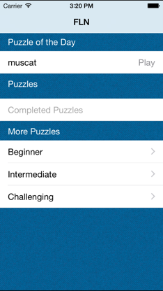 Crossword Fill-In Puzzle - Daily FLN screenshot 2