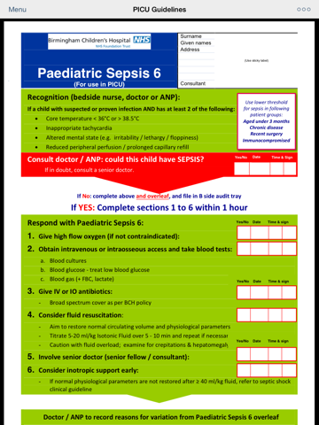 Screenshot #5 pour PICU Guidelines