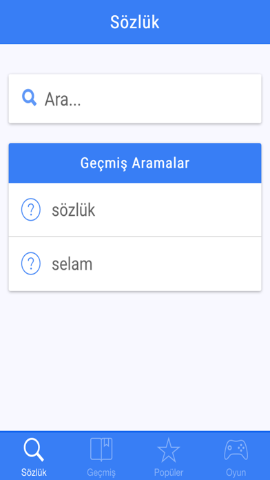 Screenshot #1 pour Fransızca - Türkçe Sözlük