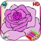 Themed coloring book for girls