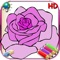 Coloring Book for Girls for iPad with colored pencils - 36 drawings to color with princesses, fairies, horses and more - HD