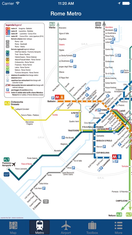 Rome Offline Map - City Metro Airport