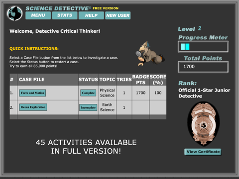 Screenshot #6 pour Science Detective® A1 (Free)
