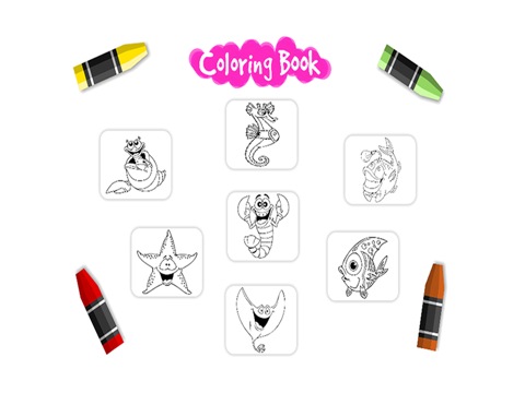 Screenshot #4 pour animaux marins livre à colorier pour les enfants