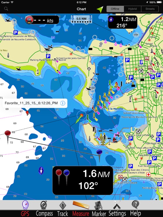 New Caledonia GPS Charts Pro