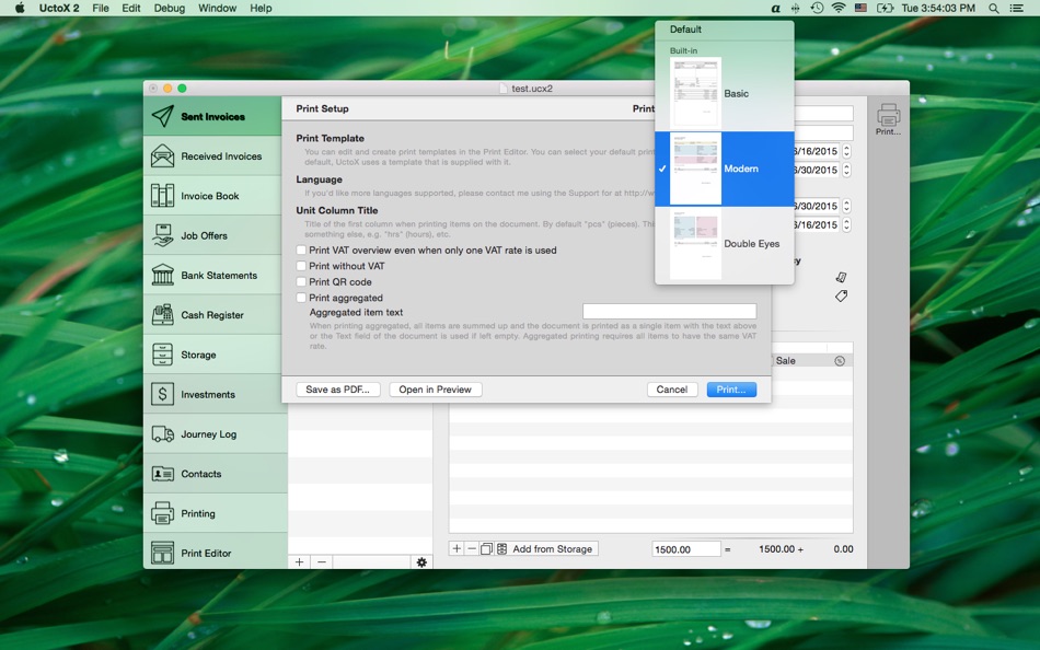 #4. UctoX 2 (macOS) 来自: Charlie Monroe Software, s.r.o.