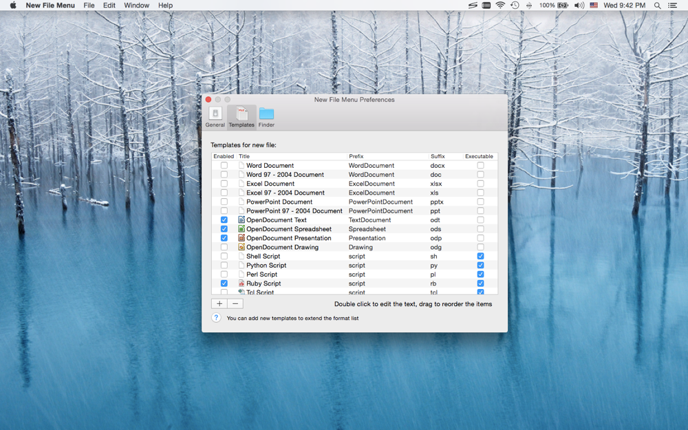 New File Menu screenshot 3