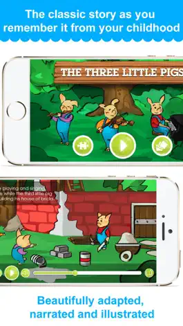 Game screenshot The Three Little Pigs - Narrated classic fairy tales and stories for children mod apk