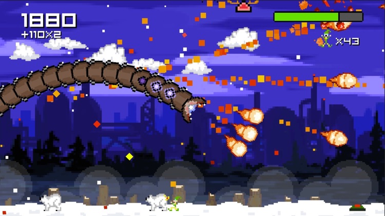 Super Mega Worm Vs Santa Saga screenshot-3