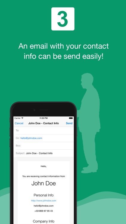 Contact Info - Digital name card: business or personal. - Reader included.