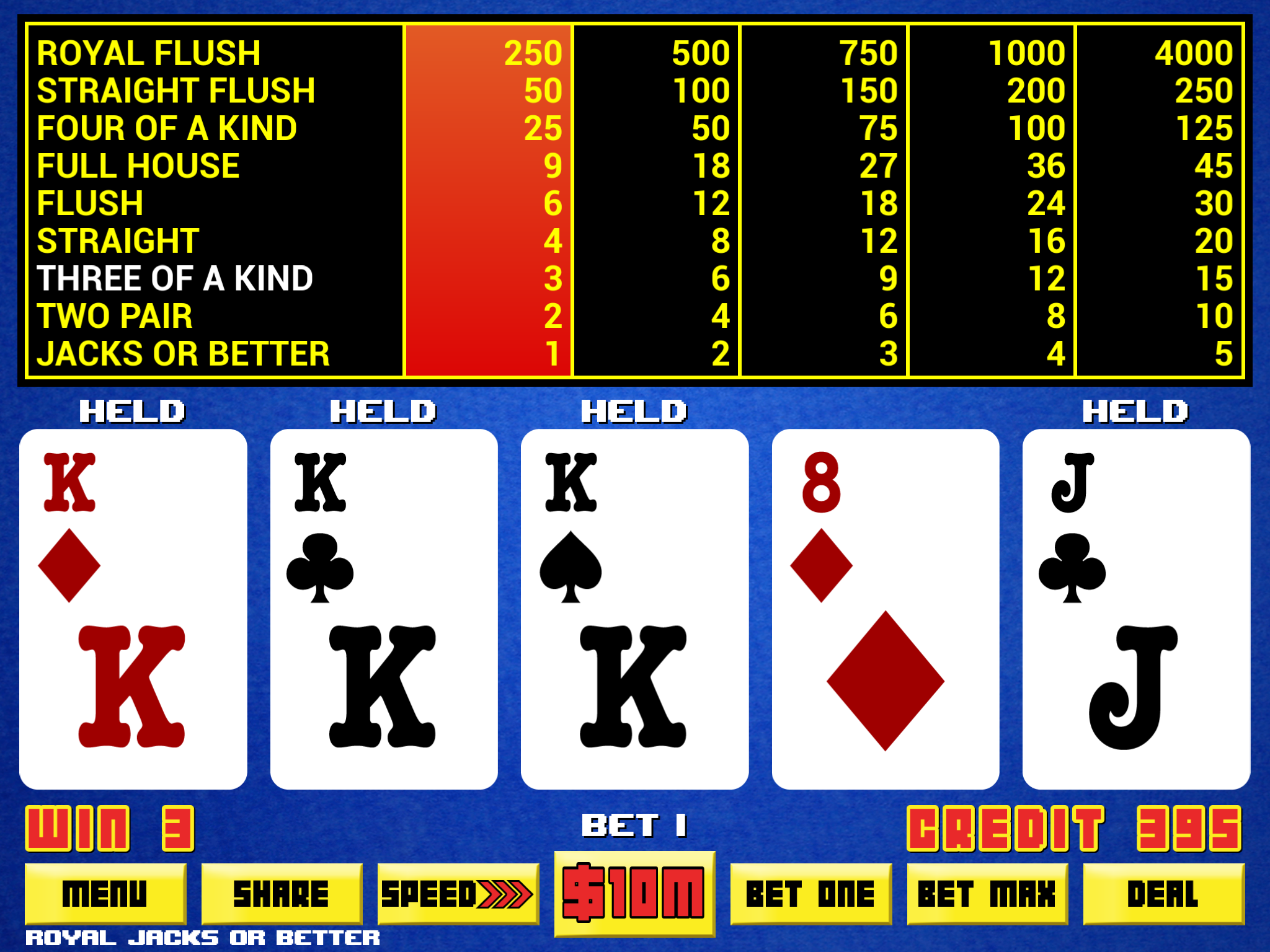 Video Poker - Royal Online Casino screenshot 6
