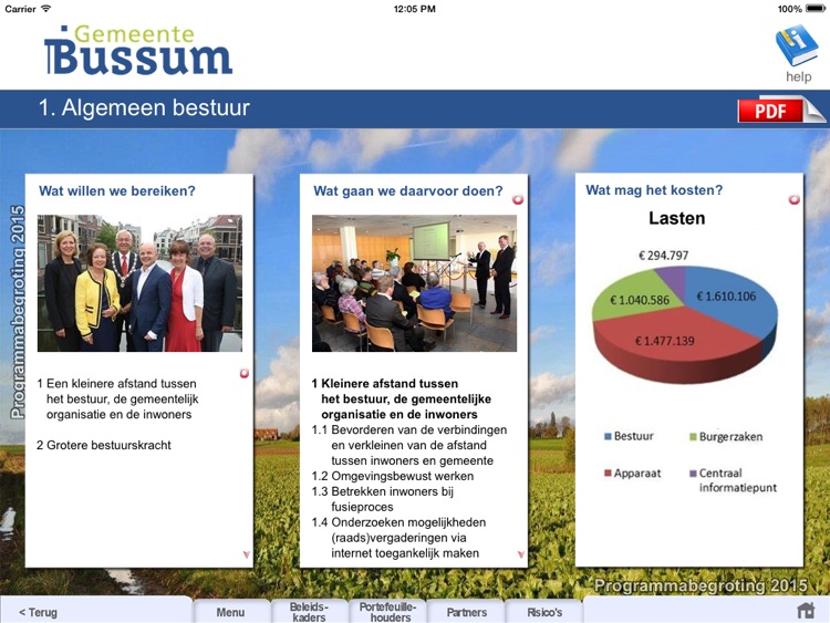 Begrotingsapp Gemeente Bussum 2015