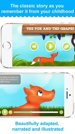 Game screenshot The Fox and the Grapes - Narrated classic fairy tales and stories for children mod apk