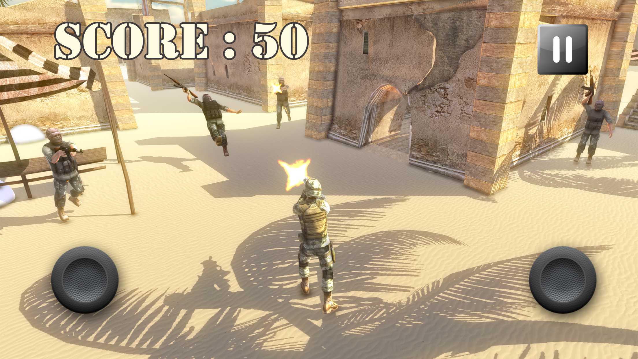 Army Gun Battle - Desert War Free screenshot 2