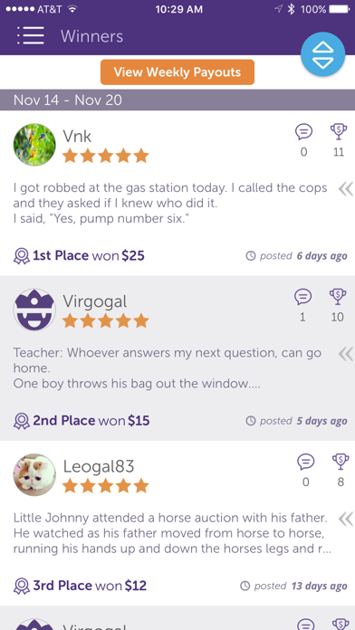 Screenshot #3 pour AJokeADay: Win CA$H For Jokes