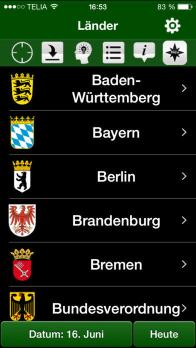 Jagdzeiten.de App Screenshot