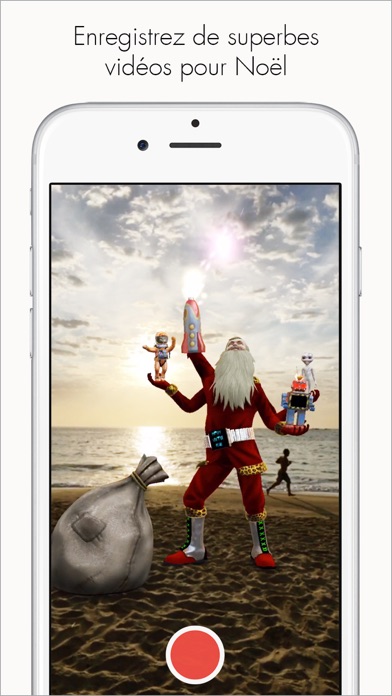 Screenshot #1 pour Effets De Réalité Augmentée Pour Vidéos. 3D Autocollants Virtuelle De Noël by Cyoub