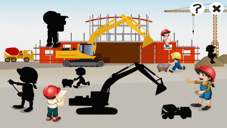 A Construction Site Learning Game for Children: Learn about the builder