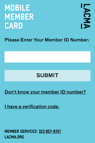 LACMA Member Card screenshot 2